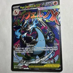 Pokemon Mega Charizard X EX Full Art Promo Holo 360 HP Card 023 - Image 1