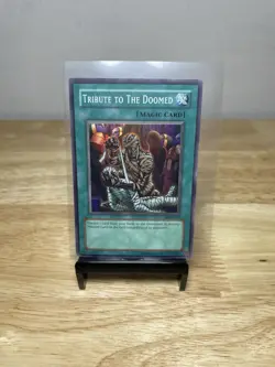 Yugioh Tribute to The Doomed MRD-057 Unlimited Super Rare Yugioh Card TCG - Image 1