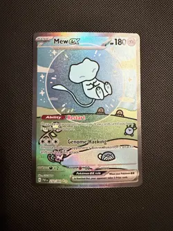 Mew EX 232/091 Bubble Mew Holo Card Sv: Paldean Fates Sir Near Mint NM Condition - Image 2