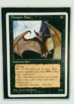 Vampire Bats Common 4th Edition 1995 Magic The Gathering MTG HP - Image 1