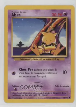 Abra French Pokemon Base Set #43 1999 - Image 1