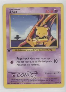 Abra Dutch 1st Ed. Pokemon Base Set #43 1999 - Image 1
