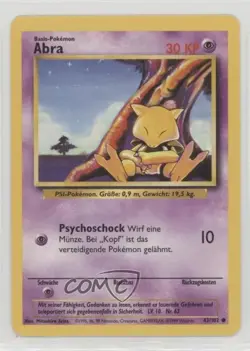 Abra German Pokemon Base Set #43 1999 - Image 1