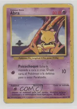 Abra Spanish Pokemon Base Set #43 1999 - Image 1