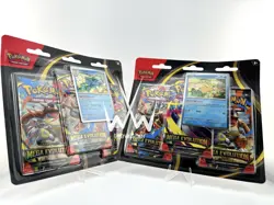 Pokemon TCG Mega Evolution 3-Pack Blister Set of 2 Psyduck and Golduck (Sealed) - Image 1