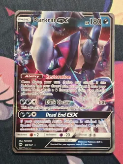 Darkrai GX 88/147 Full Art Holo Ultra Rare SM Burning Shadows 2017 Pokemon LP - Image 1