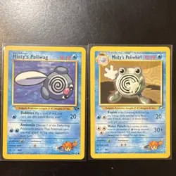 Pokemon TCG 2000 Gym Challenge Misty's Poliwag 89/132 Poliwhirl 53/132 Wotc - Image 1