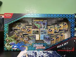 Pokemon TCG Crown Zenith Sea & Sky Premium Collection Box Rayquaza Kyogre 2023 - Image 1