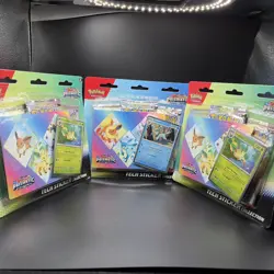 Pokemon TCG Prismatic Evolutions Tech Sticker Collection - Lot of 3 Sealed - Image 1