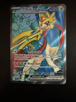 Pokemon TCG Hop's Zacian EX 176/159 Ultra Rare Full Art Holo Journey Together - Image 1