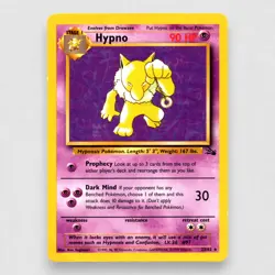 Hypno (23) 23/62 Fossil Unlimited Rare Pokemon TCG - Image 1