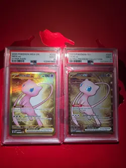 2 - 2023 Pokemon Mew Ex 205/165 Sv: Scarlet & Violet 151 Hyper Rare/UPC - PSA 9 - Image 1