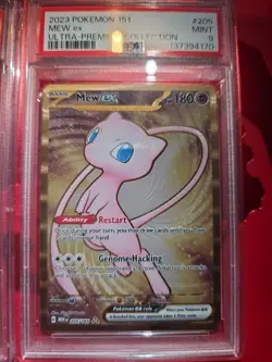 2 - 2023 Pokemon Mew Ex 205/165 Sv: Scarlet & Violet 151 Hyper Rare/UPC - PSA 9 - Image 3