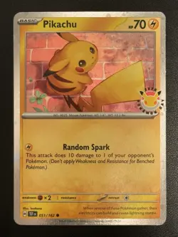 Pikachu 051 /162 Stamped 2026 Pokemon Day 30 Promo TCG - NM - Image 1