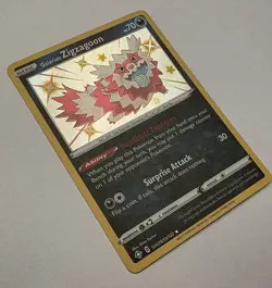 Galarian Zigzagoon SV078/SV122 Shining Fates: Shiny Vault Holo Pokemon TCG NM - Image 3