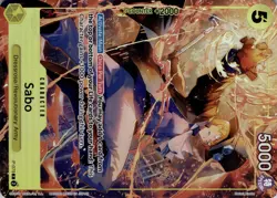 P-073 Sabo Promo Alternative Art Foil English One Piece TCG Card Premium Card - Image 5
