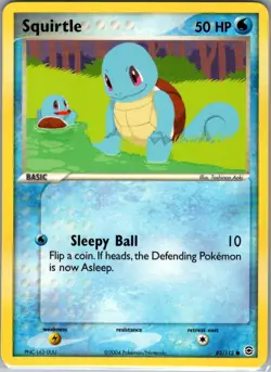 Squirtle 82/112 Non Holo FireRed & LeafGreen - Pokemon Card - NM - Image 1
