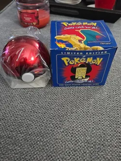 1999 Pokemon Charizard 23K Gold Plated Card & Pokeball SEALED From Burger King - Image 1
