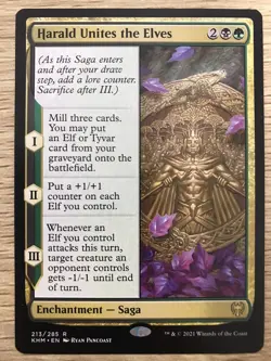 Harald Unites the Elves MTG Magic the Gathering Card NM Near Mint Kaldheim KHM - Image 1