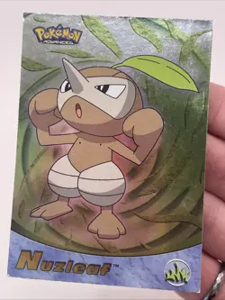 Mint/Nm Rare Full Art Vintage Nuzleaf #61 Pokemon Advanced Topps Holo Card 2003 - Image 1