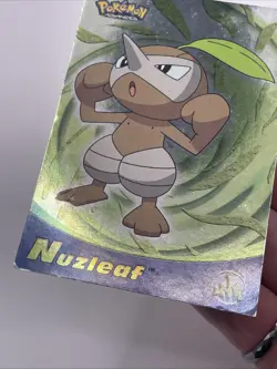 Mint/Nm Rare Full Art Vintage Nuzleaf #61 Pokemon Advanced Topps Holo Card 2003 - Image 2