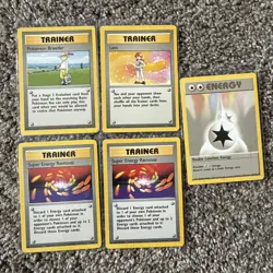 Pokemon TCG Base Set Lot Of Rare Trainer Cards - Image 1