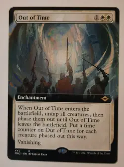 OUT OF TIME Extended Art Magic the Gathering Modern Horizons 2 MTG Rare - Image 1