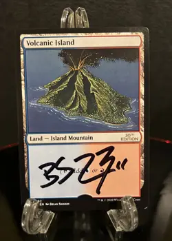 MTG Volcanic Island Signed Artist Proof Brian Snoddy Dual Land Magic AP - Image 1