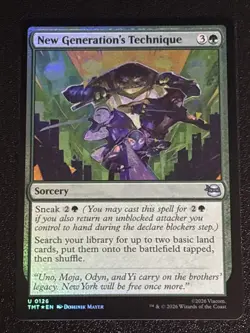 MTG Teenage Mutant Ninja Turtles New Generation's Technique Foil 0126 NM - Image 1