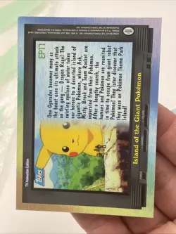 Topps Pokemon EP17 Island Of The Giant Pokemon Holo Foil Blue Label NM - Image 4