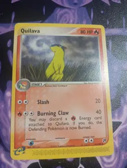 Quilava 51/100 Uncommon Sandstorm Set Nintendo Collectible Pokemon Card - Image 1