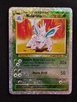 (GD-EX) Nidorino 56/110 2002 Legendary Collection Reverse Holo Pokemon Card - Image 1