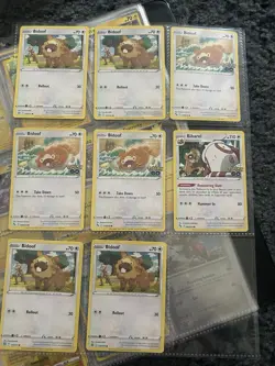 Pokemon TCG Bidoof Lot Of 8 As Pictured All Near Mint Condition - Image 1