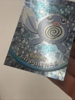 Poliwag #60 Topps Black Logo Foil Holo Pokemon TV Animation Edition NM - Image 2