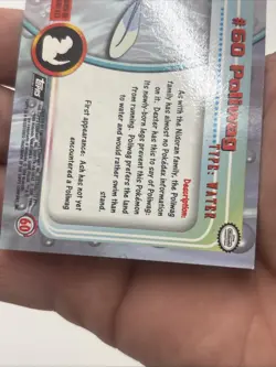 Poliwag #60 Topps Black Logo Foil Holo Pokemon TV Animation Edition NM - Image 5