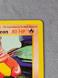 Charmeleon 24/102 GRAY GREY STAMP 1st Edition Pokemon Base Set - Image 4