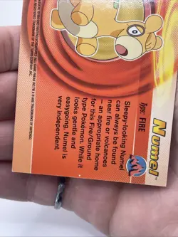 2003 Topps Pokemon Advanced Numel #60 Holo Ruby Sapphire - Image 5