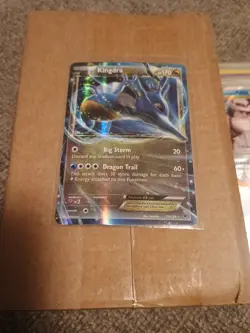 Pokemon TCG Kingdra EX Fates Collide 73/124 Holo Holo Rare MP - Image 1