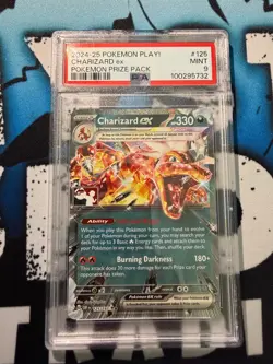 Pokemon Charizard Ex Prize Pack Play Promo PSA 9 Stamped Exclusive Obsidian - Image 1