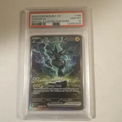 2025 POKEMON BLK EN-BLACK BOLT SPECIAL ILLUSTRATION RARE #166 ZEKROM EX PSA 10 - Image 1