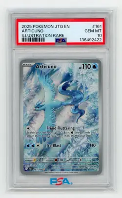 Pokemon Articuno Illustration Rare Holo PSA 10 Sv09 Journey Together 161/159 - Image 1