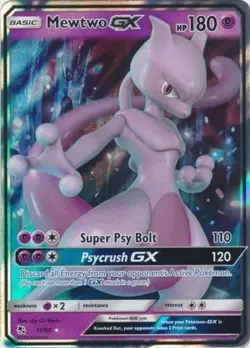 NM-Mint, English - 1 x Pokemon Mewtwo GX - 31/68 - Ultra Rare Hidden Fates - Image 1