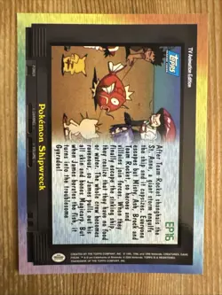 Pokemon Topps EP16 Pokemon Shipwreck TV Animation Blue Logo NM - Image 2