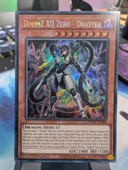 YuGiOh! DoomZ XII Zero - Drastea DOOD-EN008 Secret Rare 1st Ed - Image 1