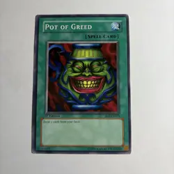 Pot Of Greed Common 1st Edition Yu-Gi-Oh! Structure Deck SD3-EN019 MP - Image 1