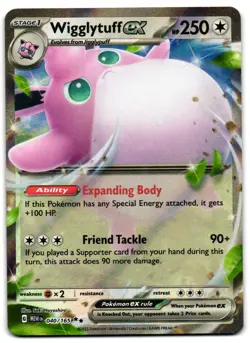 Wigglytuff ex 040/165 - 151 Double Rare Pokemon TCG - M/LP Card - Image 1