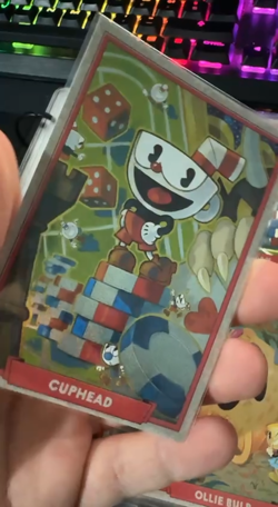 COMPLETE HOLO 199 CARDS - REVERSE SET CUPHEAD OUT OF THE CARDS + PROMO + BINDER - Image 2