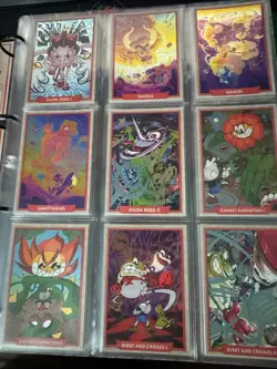 COMPLETE HOLO 199 CARDS - REVERSE SET CUPHEAD OUT OF THE CARDS + PROMO + BINDER - Image 4