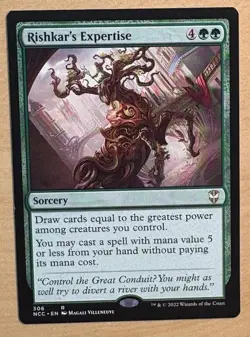 MTG Rishkar’s Expertise Card, MINT, Streets Of New Capenna - Image 1