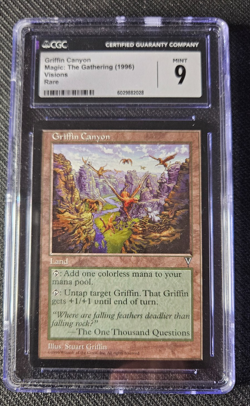 Visions - Griffin Canyon - MTG - CGC 9 - Mint - Image 1